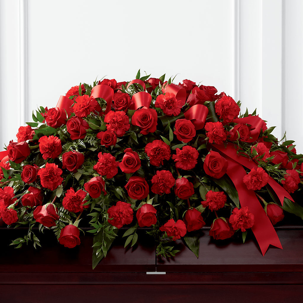 Tribute of Life Casket Spray – STEPHANIE'S GREENS-N-THINGS, West Hazleton PA