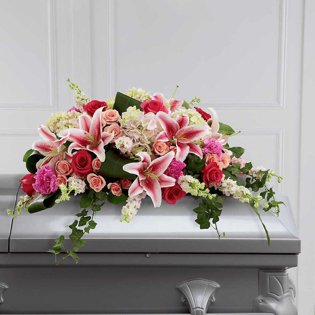 Splendid Grace Casket Spray – STEPHANIE'S GREENS-N-THINGS, West Hazleton PA