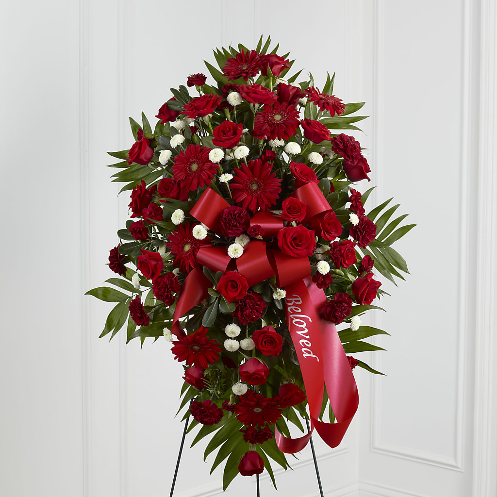 Treasured Memories Standing Spray – STEPHANIE'S GREENS-N-THINGS, West Hazleton PA