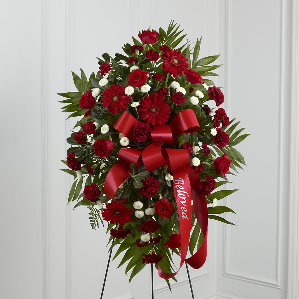 Treasured Memories Standing Spray – STEPHANIE'S GREENS-N-THINGS, West Hazleton PA