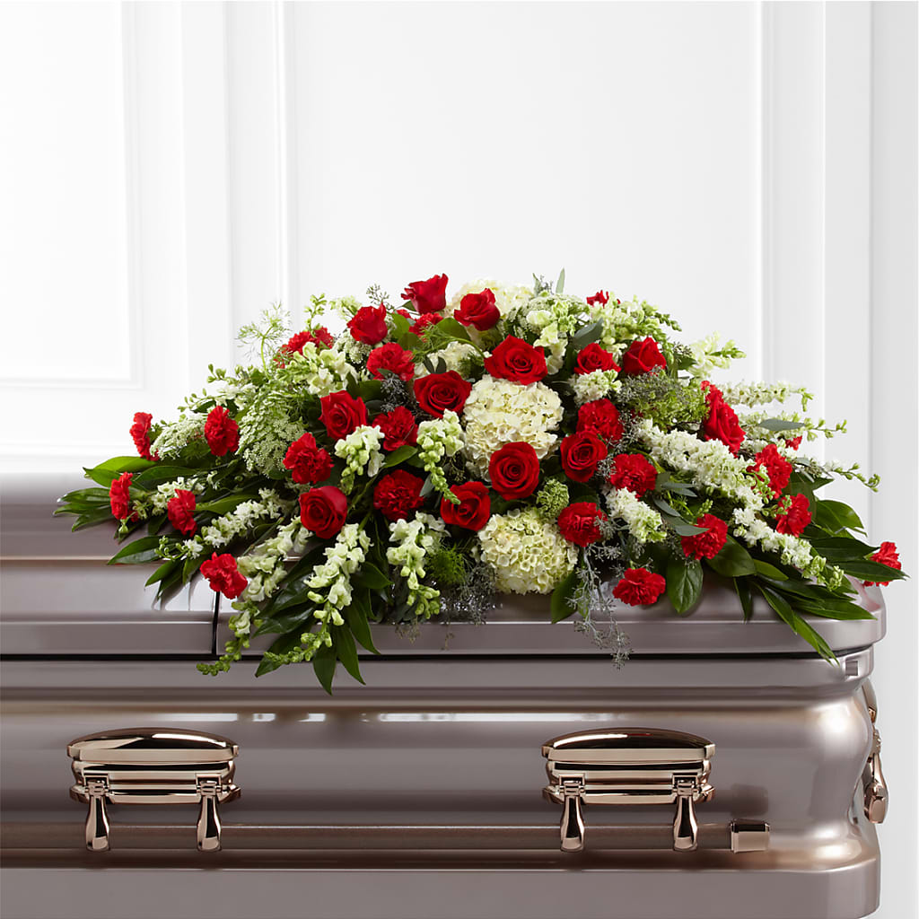 Sincerity Casket Spray – STEPHANIE'S GREENS-N-THINGS, West Hazleton PA