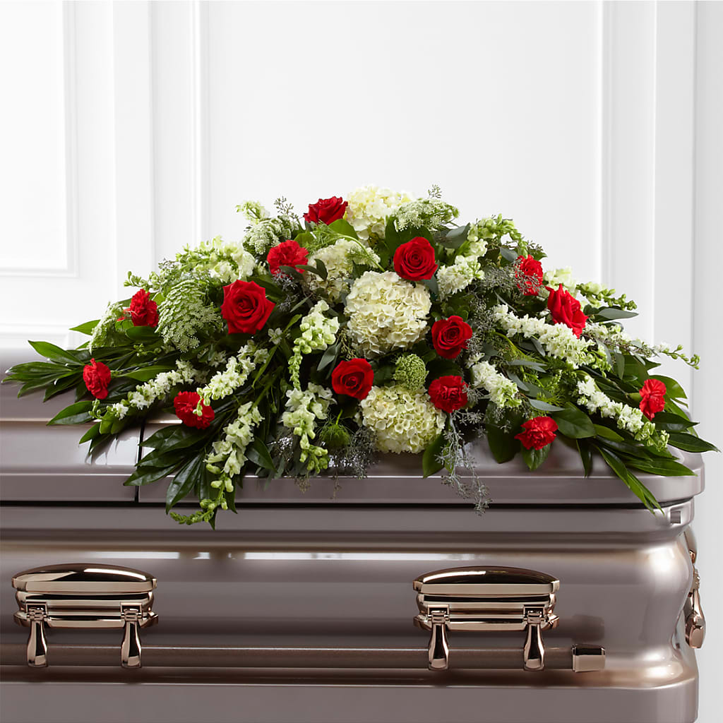 Sincerity Casket Spray – STEPHANIE'S GREENS-N-THINGS, West Hazleton PA