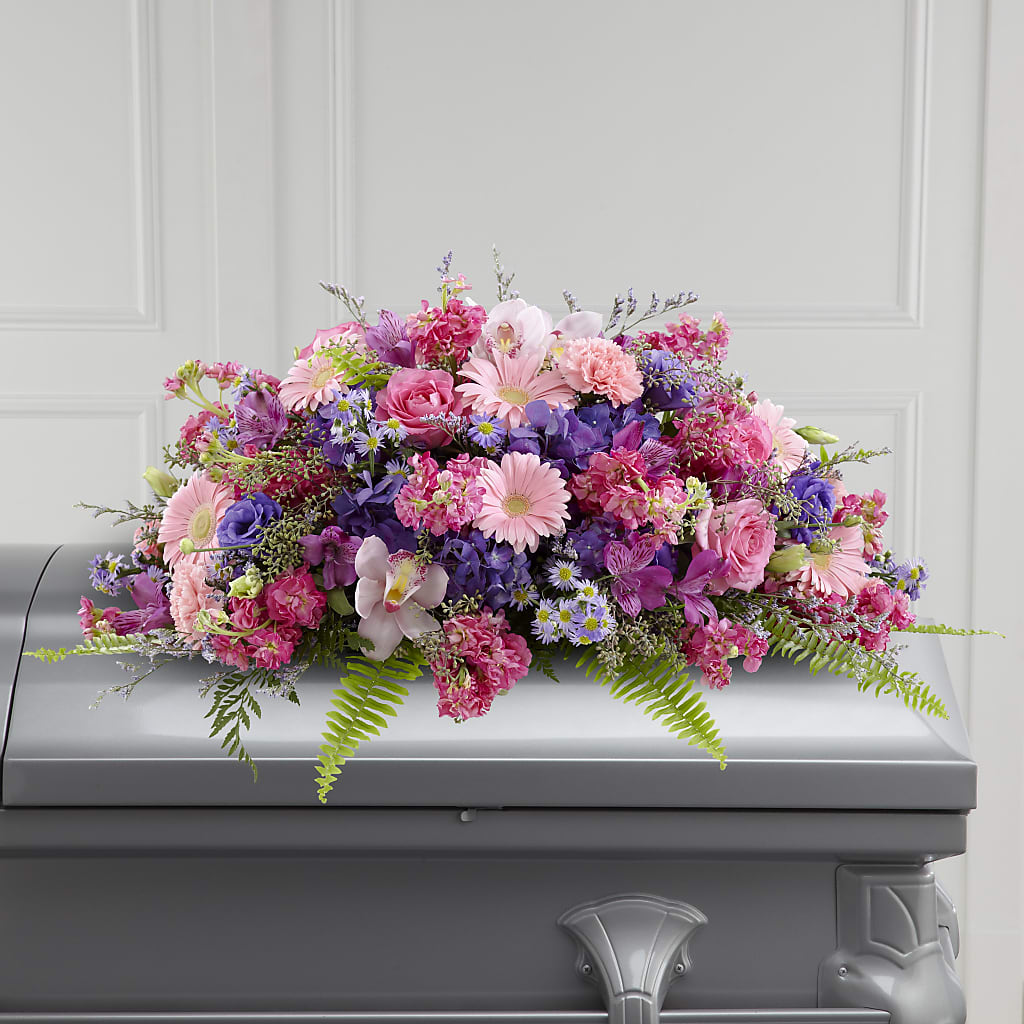 Glorious Garden Casket Spray – STEPHANIE'S GREENS-N-THINGS, West Hazleton PA