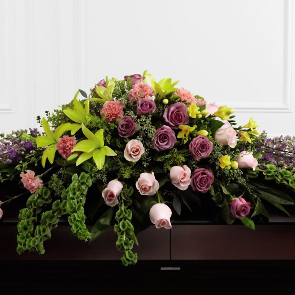 Forever Beloved Casket Spray – STEPHANIE'S GREENS-N-THINGS, West Hazleton PA