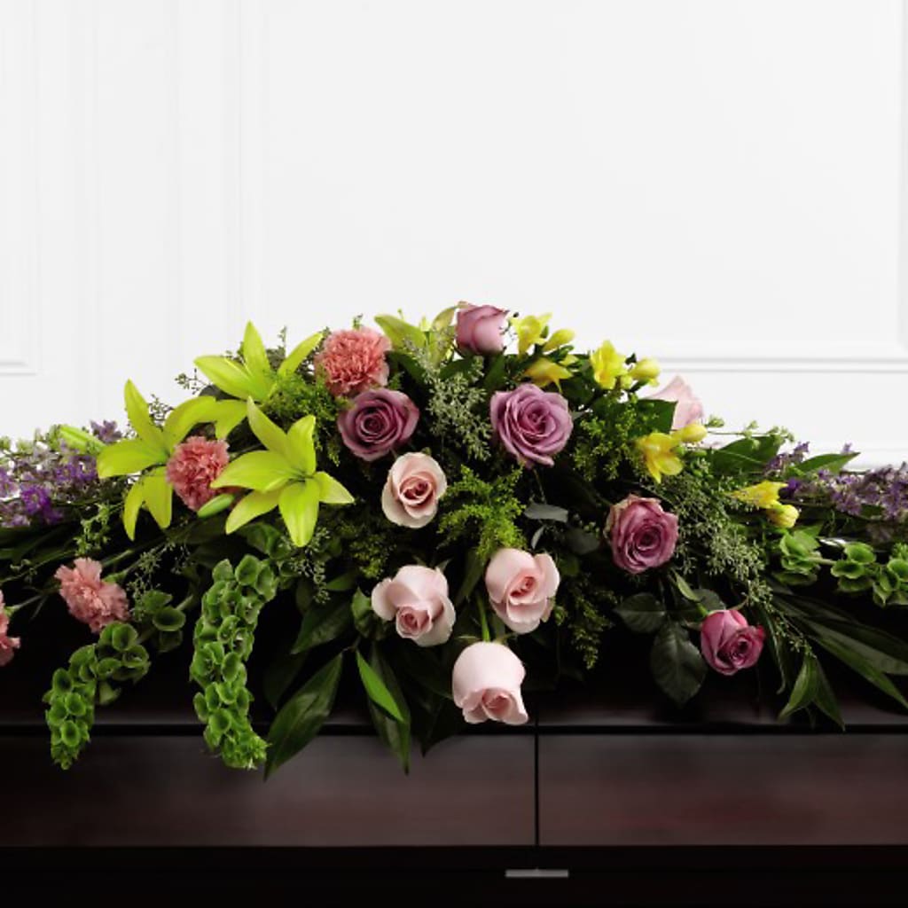Forever Beloved Casket Spray – STEPHANIE'S GREENS-N-THINGS, West Hazleton PA