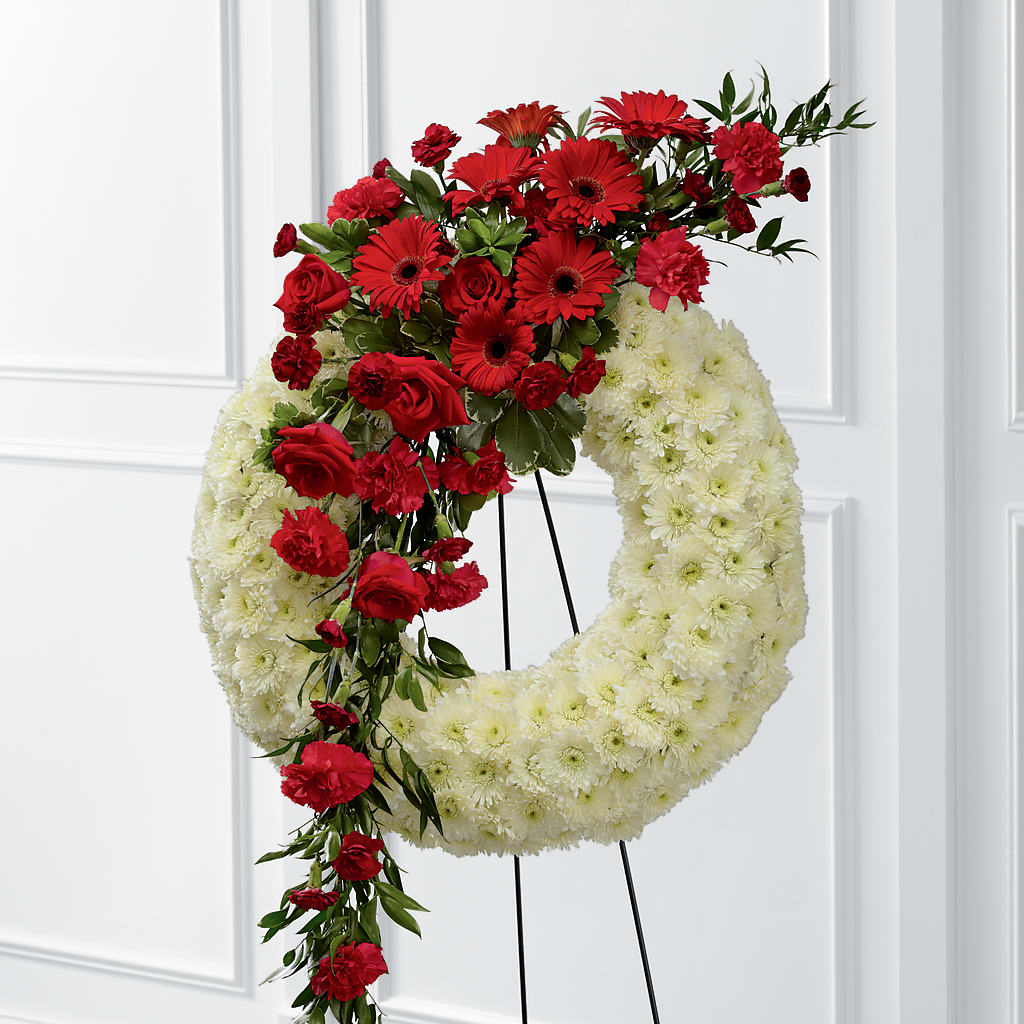 Graceful Tribute Wreath – STEPHANIE'S GREENS-N-THINGS, West Hazleton PA