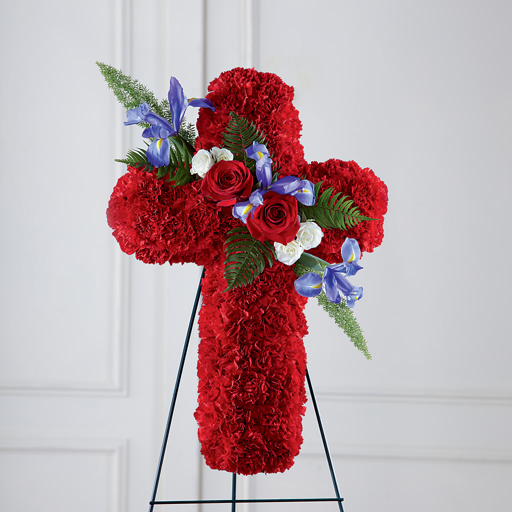 Faithful Hero Floral Cross – STEPHANIE'S GREENS-N-THINGS, West Hazleton PA