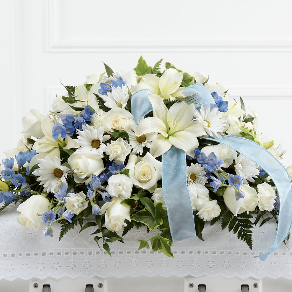 Tender Treasure Casket Spray – STEPHANIE'S GREENS-N-THINGS, West Hazleton PA