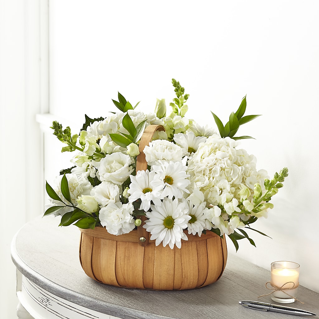 Pure Ivory Basket – STEPHANIE'S GREENS-N-THINGS, West Hazleton PA