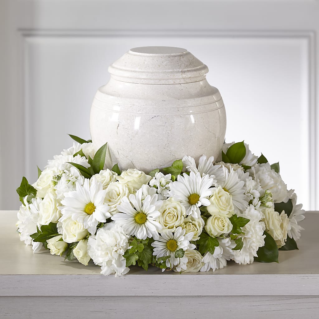 Ivory Gardens Cremation Adornment – STEPHANIE'S GREENS-N-THINGS, West Hazleton PA