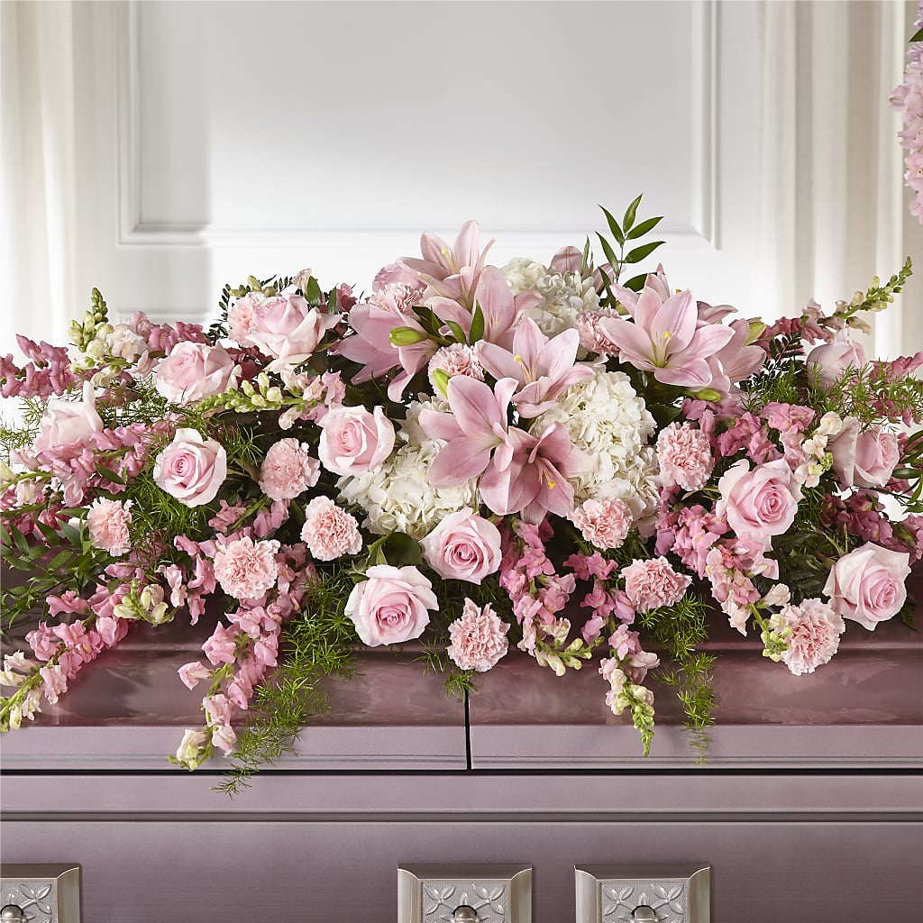 Life & Remembrance Casket Spray – STEPHANIE'S GREENS-N-THINGS, West Hazleton PA