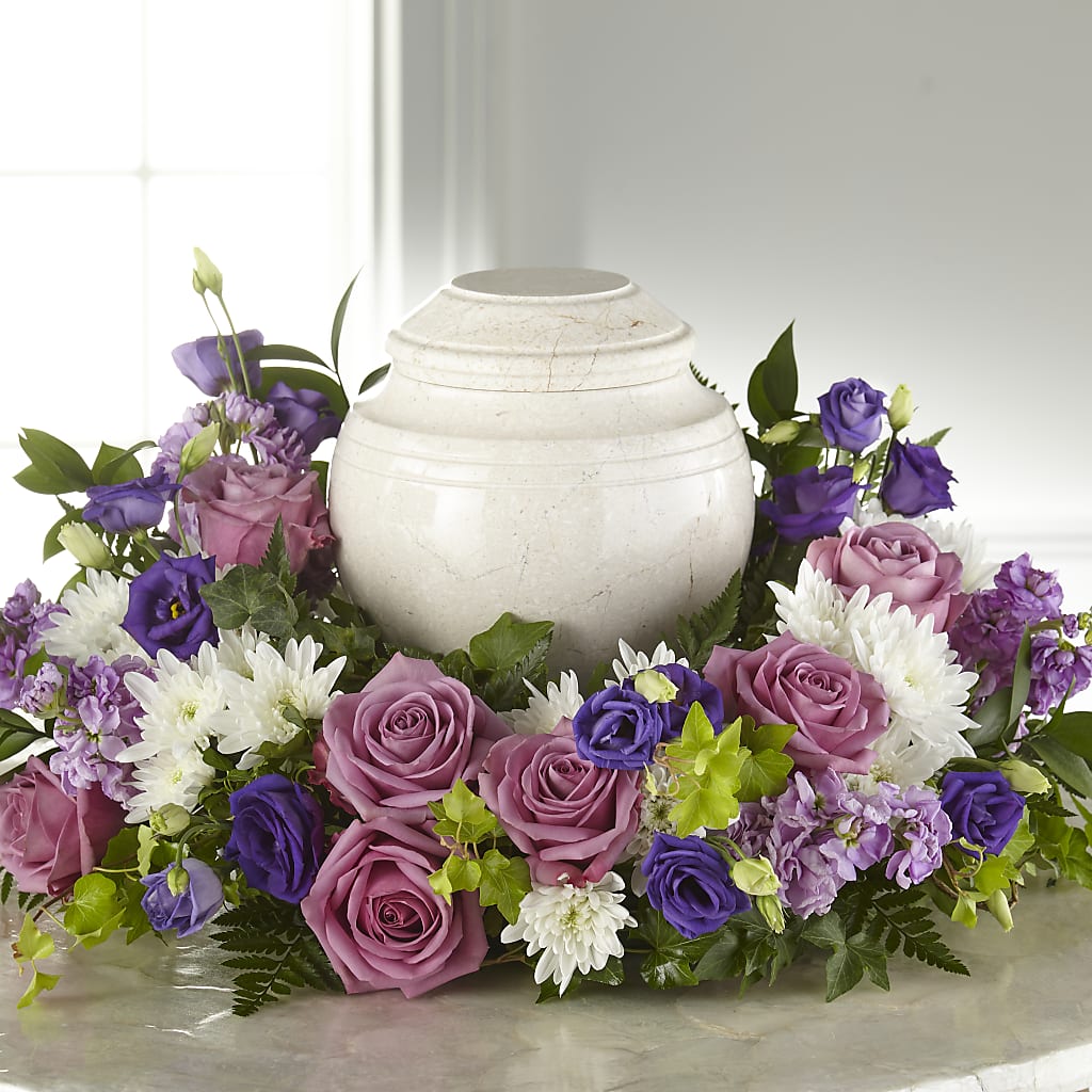 Blooming Sympathy Cremation Adornment – STEPHANIE'S GREENS-N-THINGS, West Hazleton PA
