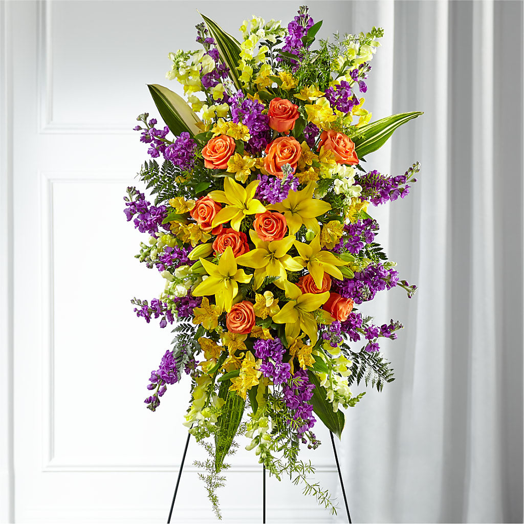 Thoughtful Prayers Standing Spray – STEPHANIE'S GREENS-N-THINGS, West Hazleton PA