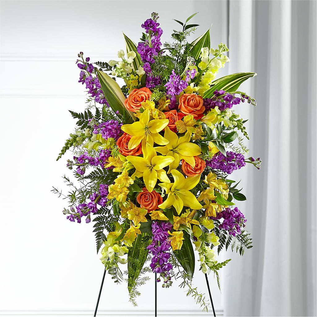 Thoughtful Prayers Standing Spray – STEPHANIE'S GREENS-N-THINGS, West Hazleton PA