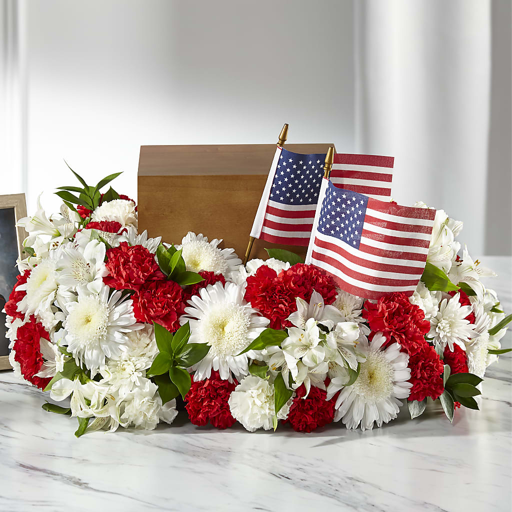 Spirit of Patriotism Cremation Adornment – STEPHANIE'S GREENS-N-THINGS, West Hazleton PA