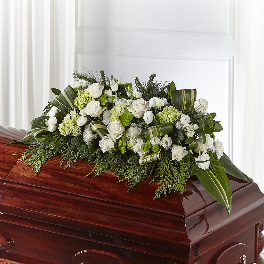 Hopeful Gesture Casket Spray – STEPHANIE'S GREENS-N-THINGS, West Hazleton PA