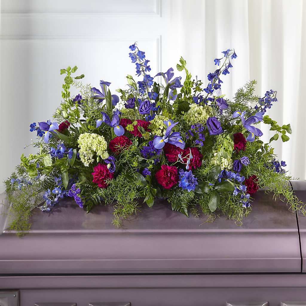 Always Treasured Casket Spray – STEPHANIE'S GREENS-N-THINGS, West Hazleton PA