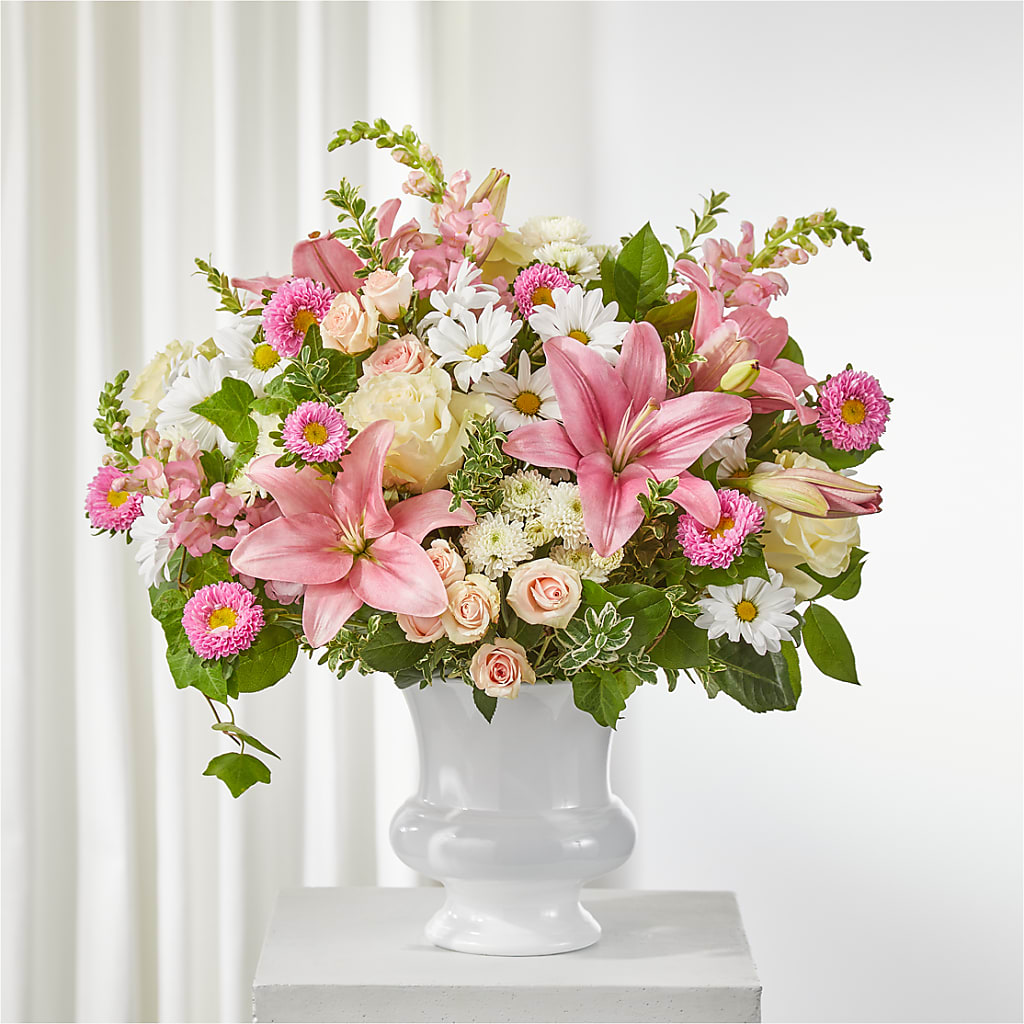 Empathetic Blooms Urn Arrangement – STEPHANIE'S GREENS-N-THINGS, West Hazleton PA