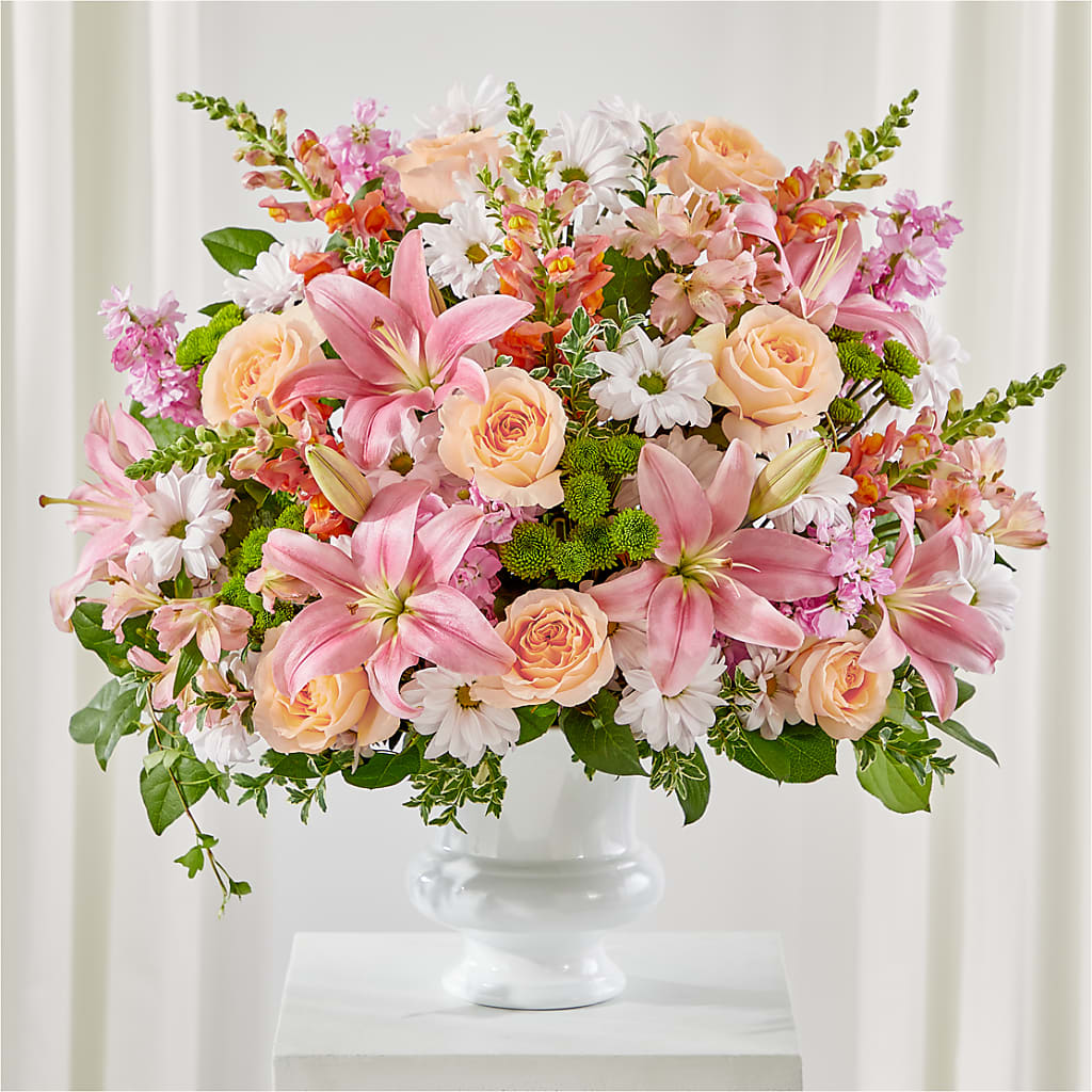 Heartfelt Gesture Urn Arrangement – STEPHANIE'S GREENS-N-THINGS, West Hazleton PA