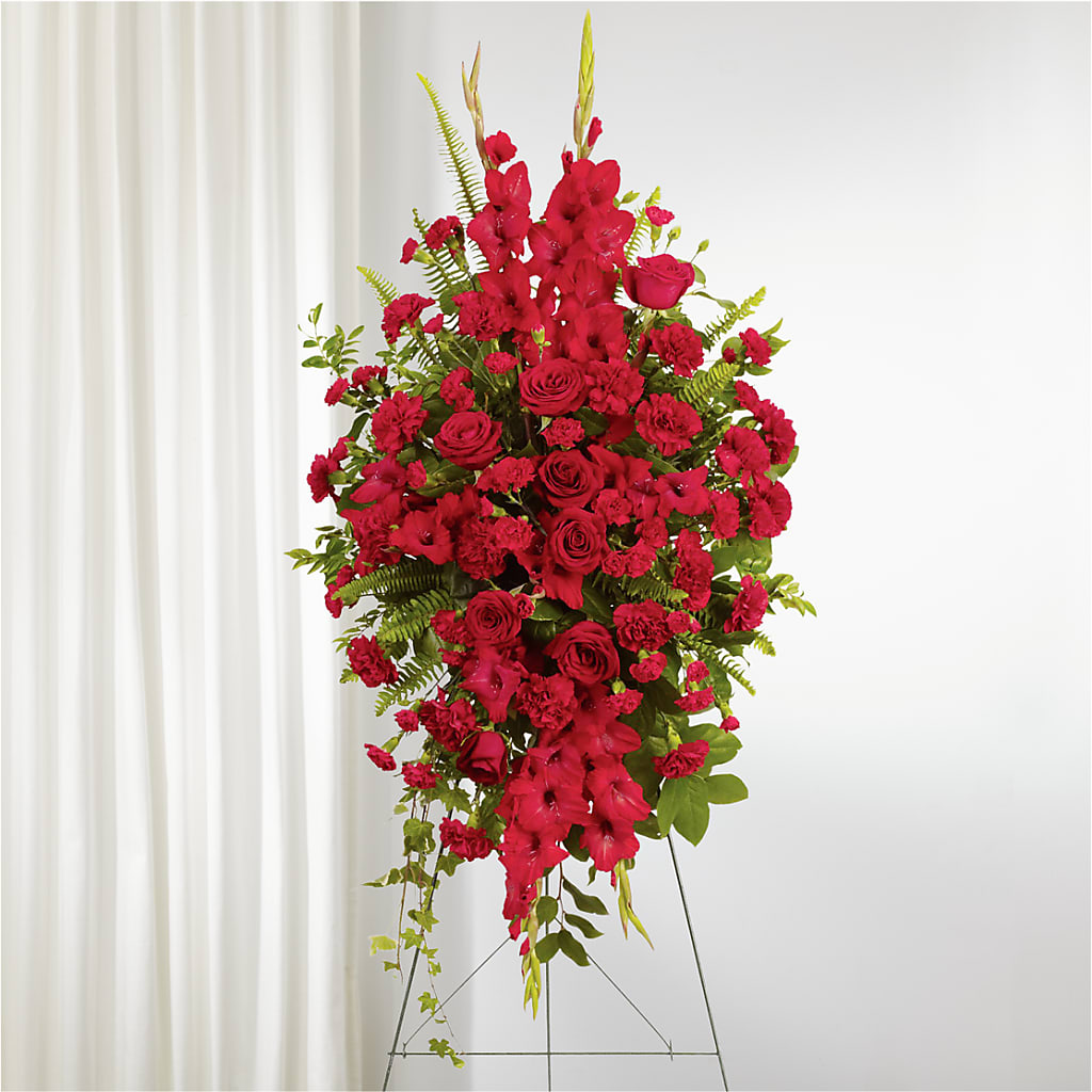From the Heart Standing Spray – STEPHANIE'S GREENS-N-THINGS, West Hazleton PA