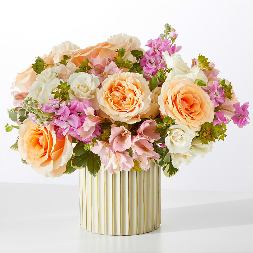 Paradise Bouquet with Ivory Vase – STEPHANIE'S GREENS-N-THINGS, West Hazleton PA