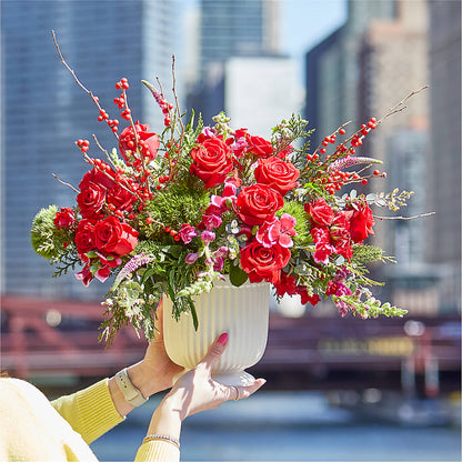 Big Red Bow Bouquet – STEPHANIE'S GREENS-N-THINGS, West Hazleton PA