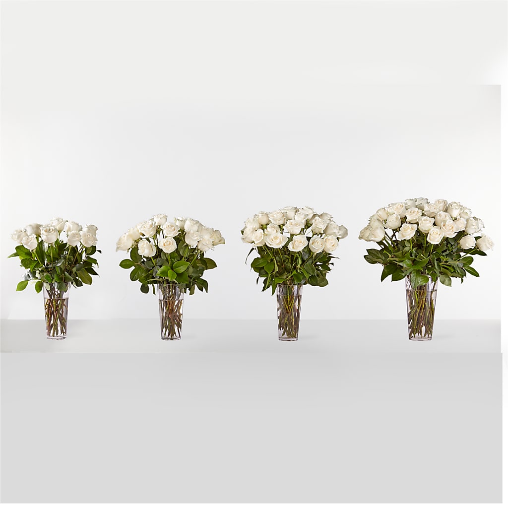 Long Stem White Rose Bouquet – STEPHANIE'S GREENS-N-THINGS, West Hazleton PA