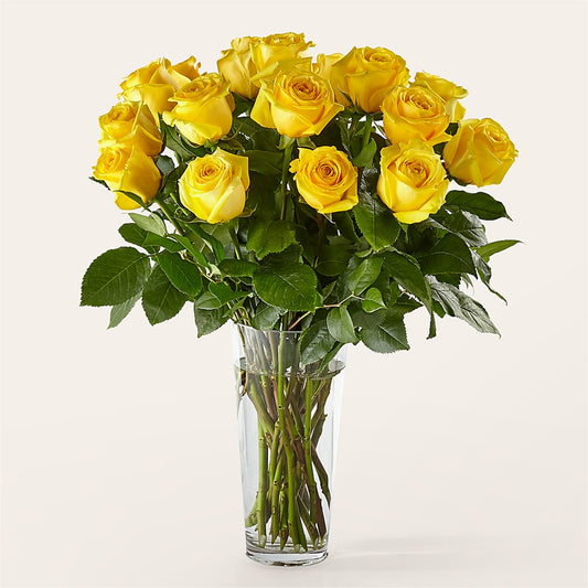 Long Stem Yellow Rose Bouquet – STEPHANIE'S GREENS-N-THINGS, West Hazleton PA