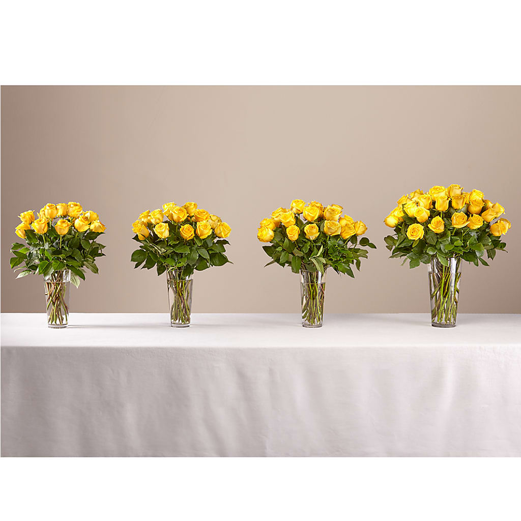 Long Stem Yellow Rose Bouquet – STEPHANIE'S GREENS-N-THINGS, West Hazleton PA