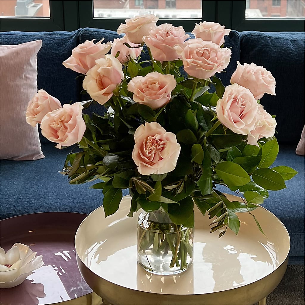 Long Stem Pink Rose Bouquet – STEPHANIE'S GREENS-N-THINGS, West Hazleton PA