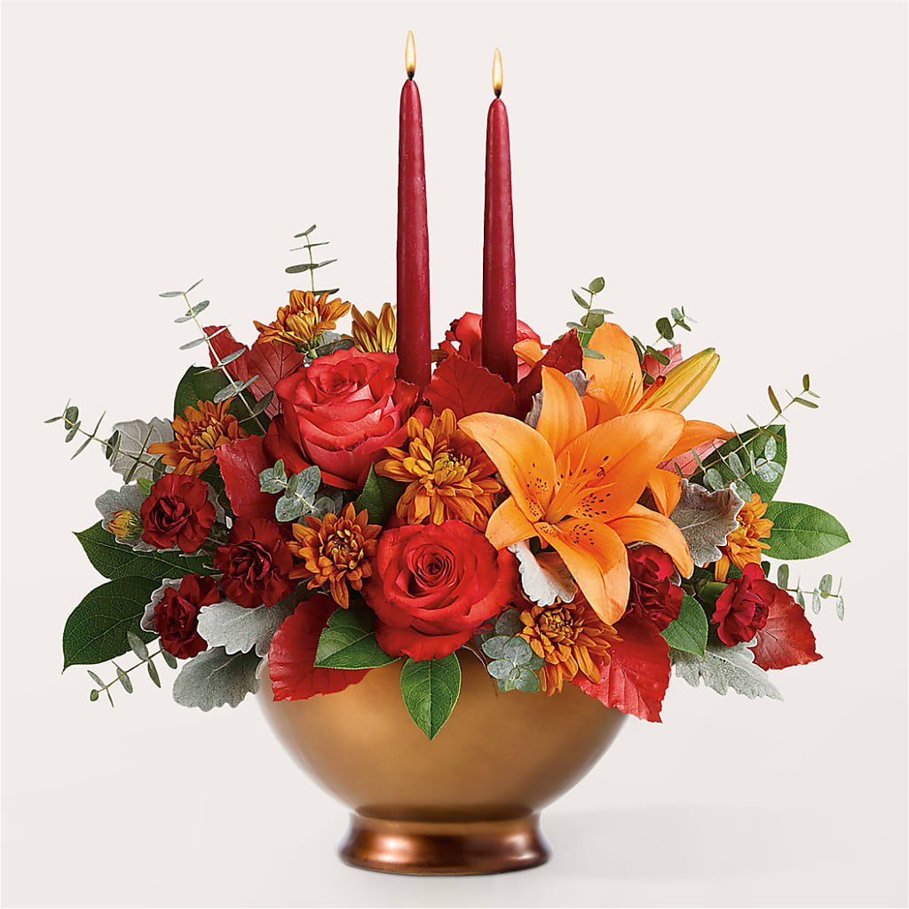 Fruits of Fall Centerpiece – STEPHANIE'S GREENS-N-THINGS, West Hazleton PA