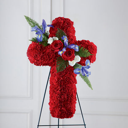 Faithful Hero Floral Cross – STEPHANIE'S GREENS-N-THINGS, West Hazleton PA