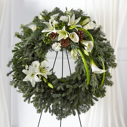 Greens of Hope Wreath – STEPHANIE'S GREENS-N-THINGS, West Hazleton PA