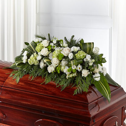Hopeful Gesture Casket Spray – STEPHANIE'S GREENS-N-THINGS, West Hazleton PA