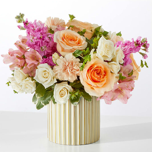 Paradise Bouquet with Ivory Vase – STEPHANIE'S GREENS-N-THINGS, West Hazleton PA