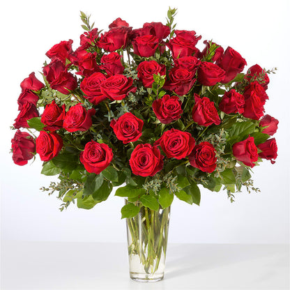Forever Yours Fifty Stem Red Rose Bouquet – STEPHANIE'S GREENS-N-THINGS, West Hazleton PA