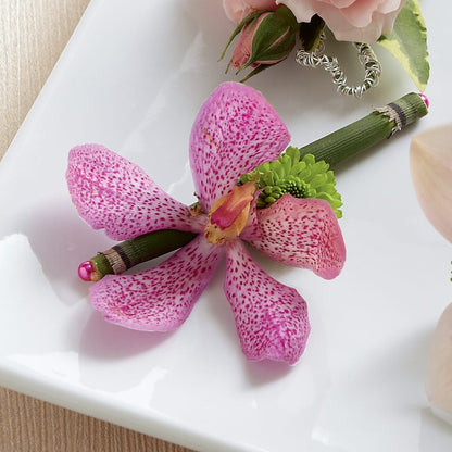Pink Mokara Boutonniere – STEPHANIE'S GREENS-N-THINGS, West Hazleton PA