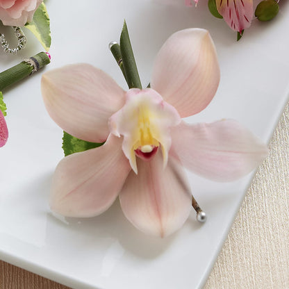 Pink Cymbidium Boutonniere – STEPHANIE'S GREENS-N-THINGS, West Hazleton PA