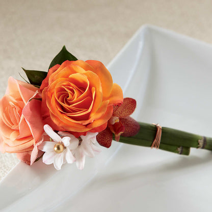 Sunset Dream Boutonniere – STEPHANIE'S GREENS-N-THINGS, West Hazleton PA