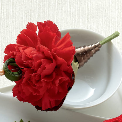 Red Carnation Boutonniere – STEPHANIE'S GREENS-N-THINGS, West Hazleton PA