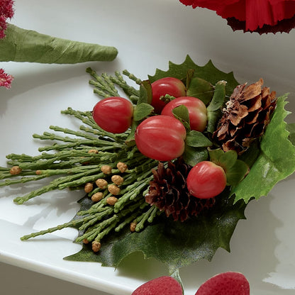 Red Berry Boutonniere – STEPHANIE'S GREENS-N-THINGS, West Hazleton PA