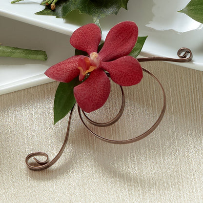 Red Mokara Boutonniere – STEPHANIE'S GREENS-N-THINGS, West Hazleton PA